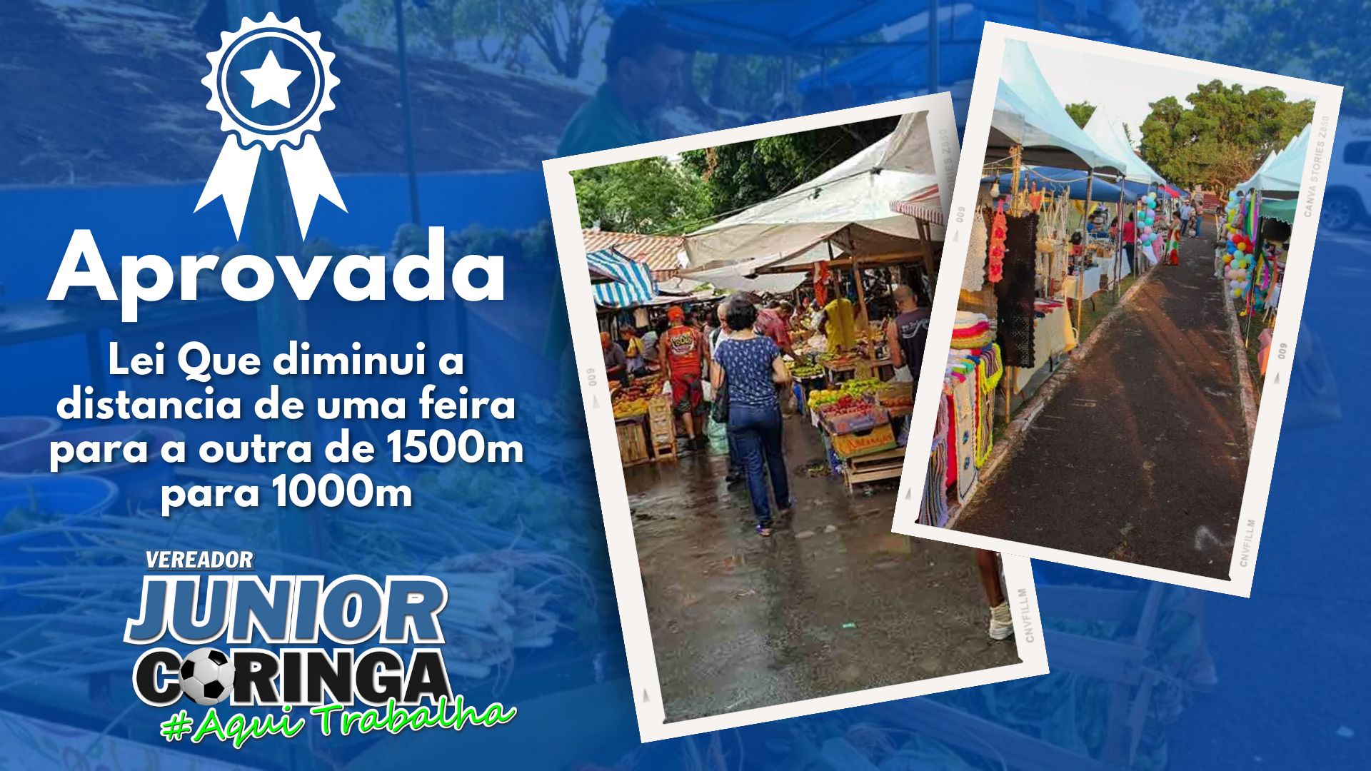 Vereador Junior Coringa conquista vitória na Câmara Municipal de Campo Grande com aprovação unânime de projeto de lei em prol dos feirantes de Campo Grande.