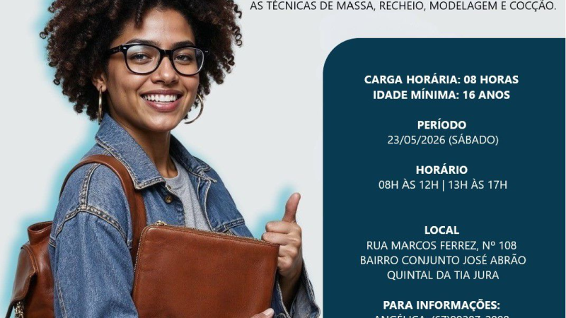 Quer ganhar dinheiro com salgados? Curso intensivo abre vagas limitadas no José Abrão
