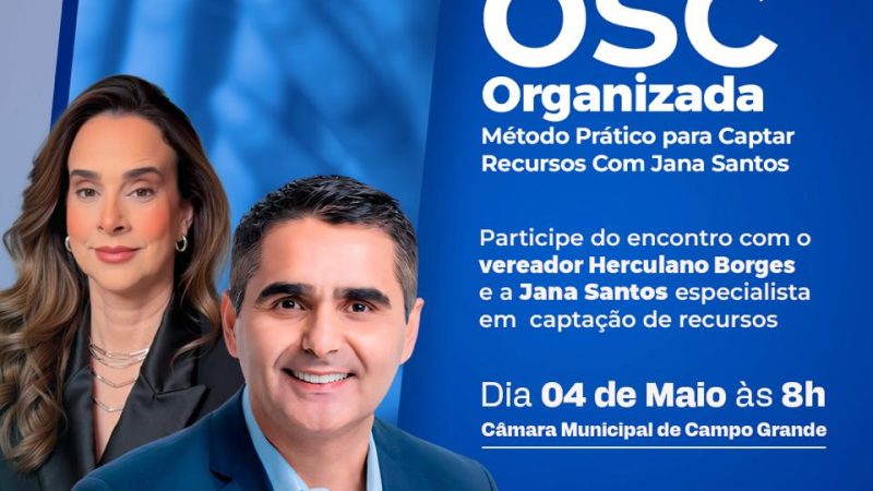 Palestra de captação de recursos fortalece projetos sociais e amplia impacto em Campo Grande
