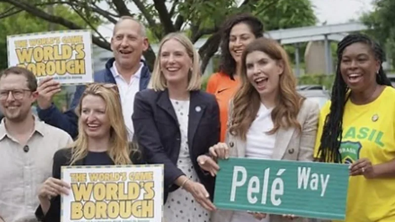 Nova York homenageia Pelé com nome de rua durante a Copa do Mundo de 2026
