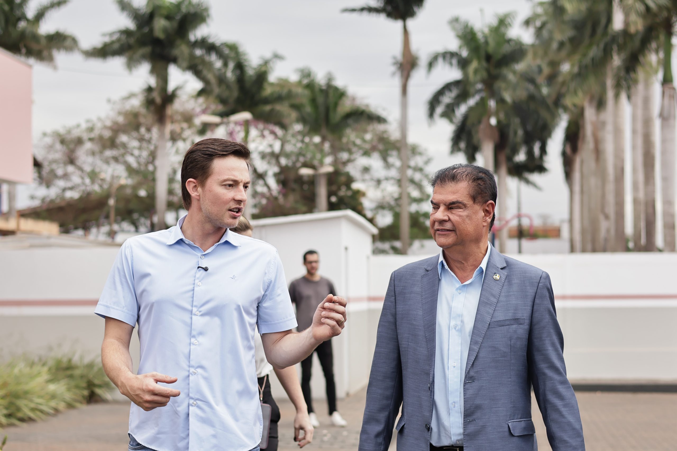 Prefeito Lucas Foroni apresenta investimentos viabilizados pelo senador Nelsinho Trad durante visita a Rio Brilhante