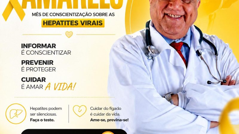 Vereador Dr. Jamal reforça a importância da prevenção durante a campanha Julho Amarelo