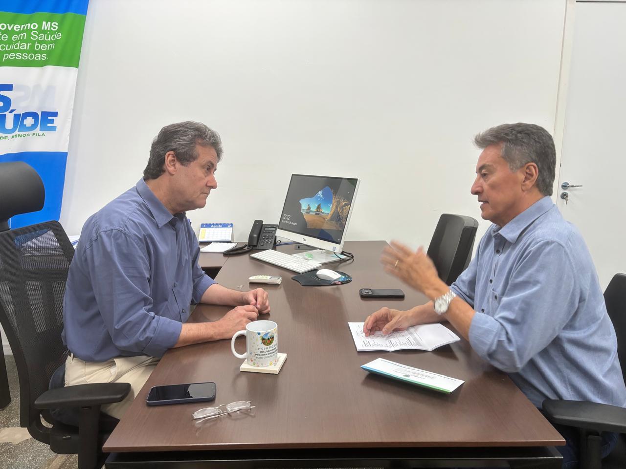 Agenda de Hashioka com secretário fortalece diálogo por mais investimentos na saúde