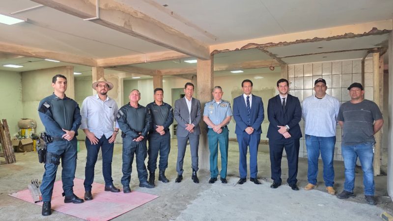 Magistrados acompanham obras de nova policlínica financiada com recursos de penas pecuniárias
