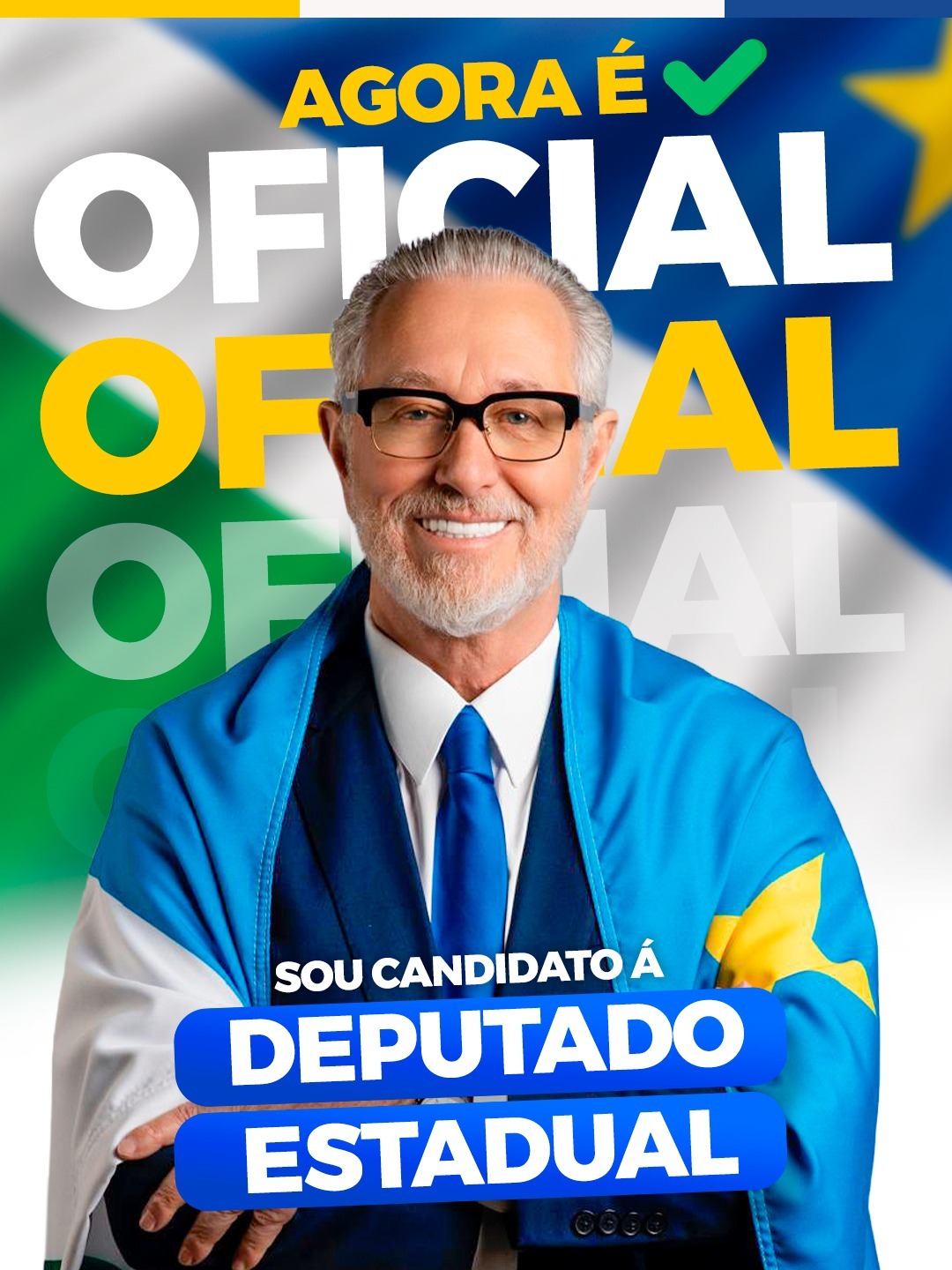 Deputado estadual Antonio Vaz oficializa candidatura ao terceiro mandato em Mato Grosso do Sul