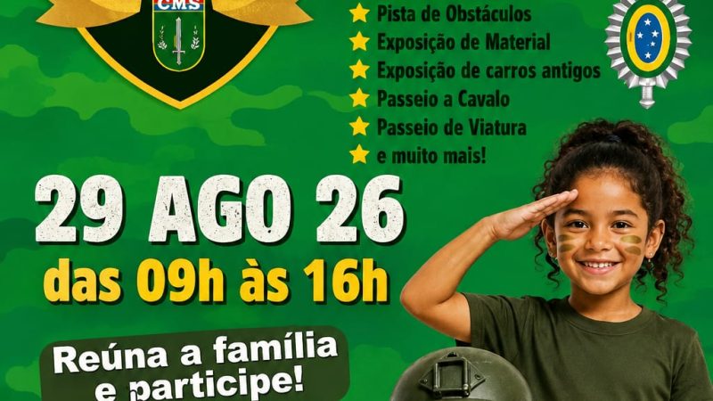 Aventura para Toda a Família: Evento Gratuito “Soldado por um Dia” Acontece Neste Sábado em Campo Grande