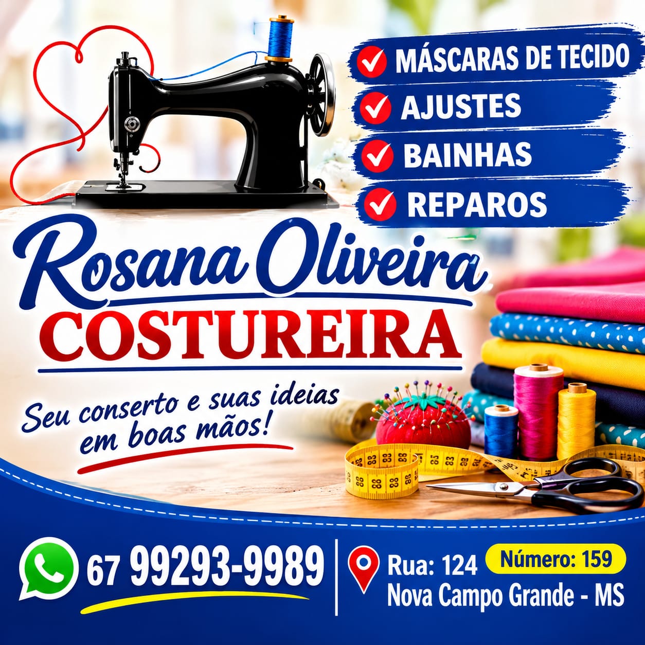 Conheça o Trabalho da Costureira Rosana Oliveira na Nova Campo Grande