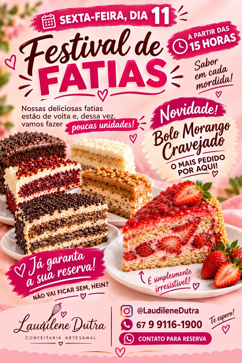 Festival de Fatias Imperdível: Uma Doce Experiência em Cada Mordida