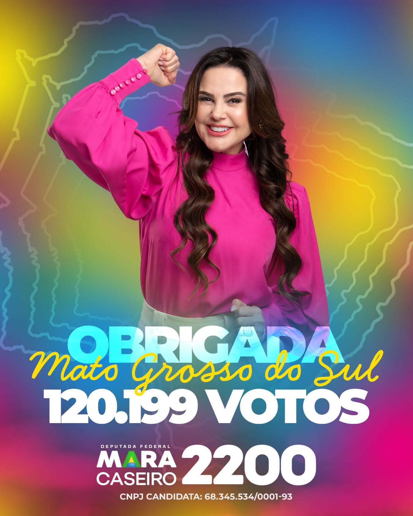 Vitória Histórica e Gratidão: Mara Caseiro Agradece pelos Mais de 120 Mil Votos para Deputada Federal em Mato Grosso do Sul