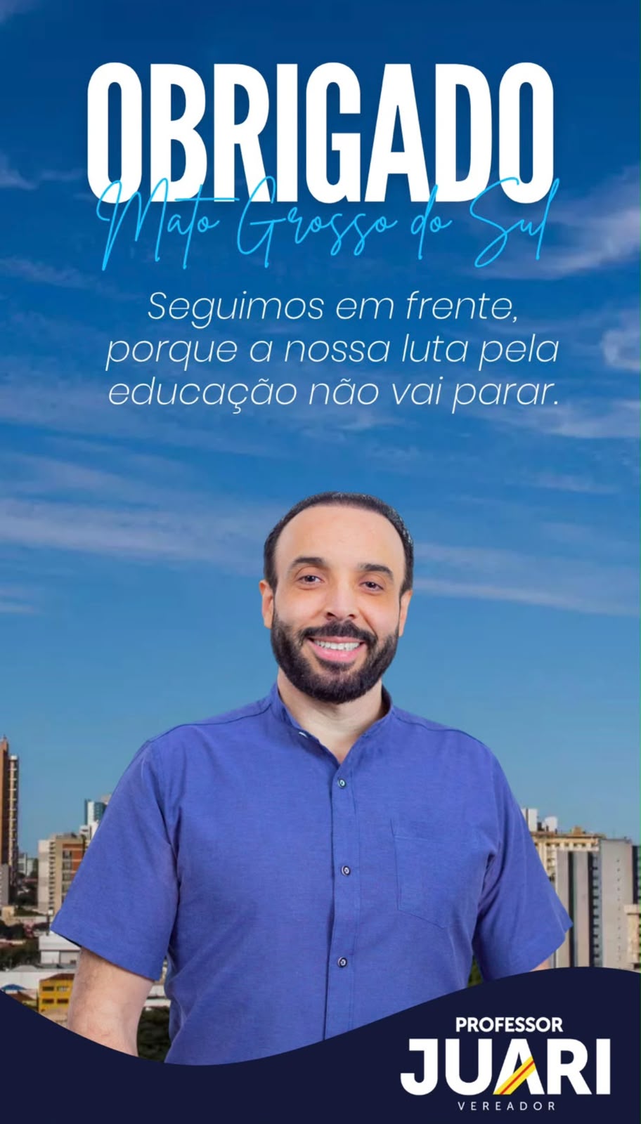 “A Política Precisa Estar Perto das Pessoas”: Professor Juari Agradece o Acolhimento e a Confiança de Mato Grosso do Sul